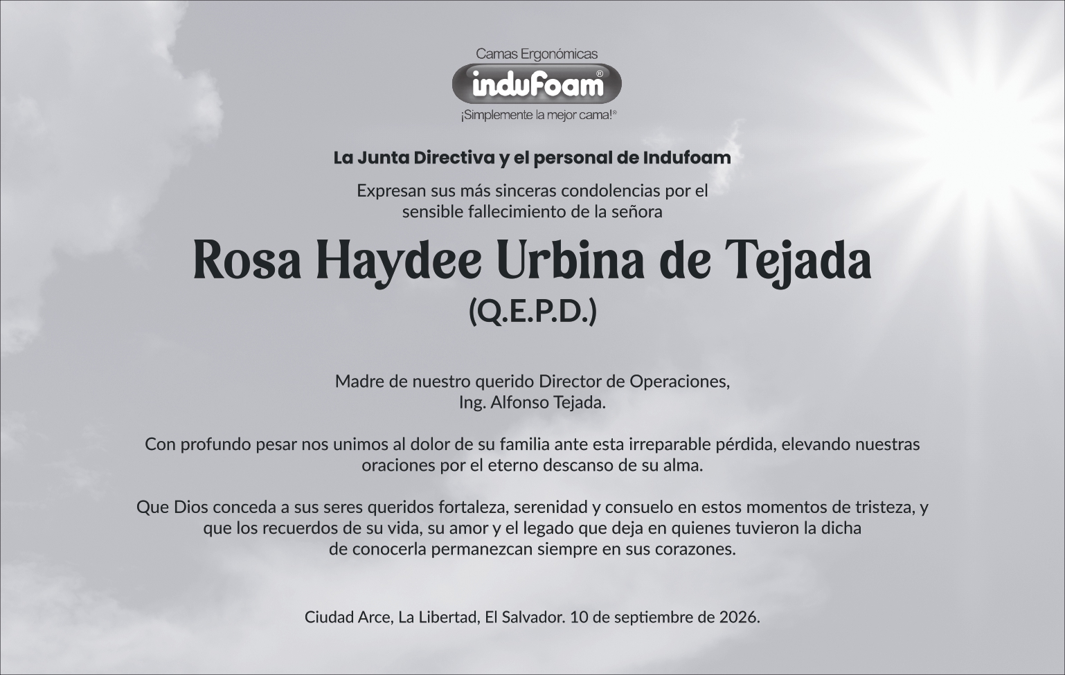 Rosa Haydee Urbina de Tejada